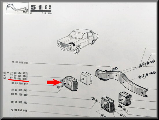 Right gear box support.