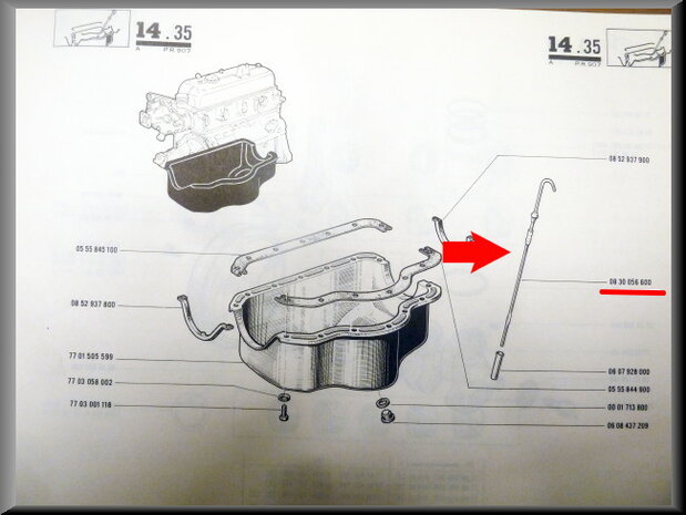 Dipstick (used).